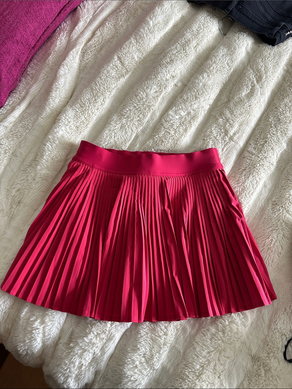 Lululemon Pleated Tennis Skirt, Raspberry, Size 4